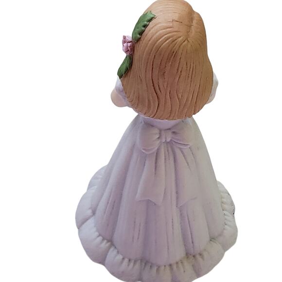 2 For $5 Sale Vintage Enesco Growing Up Birthday Girls Brunette Age 8 1982 - Picture 4 of 6